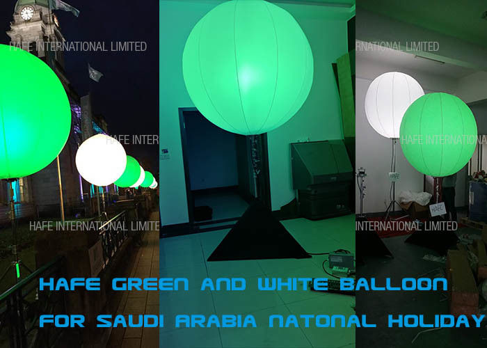 Украшения освещения цвета СИД польза событий партии Саудовской Аравии зеленого белого раздувного королевская