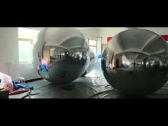 Смотреть: 2 м, 2,5 м, 3 м Серебряные зеркальные шары из ПВХ, свисающие с потолка, использовать для витрины