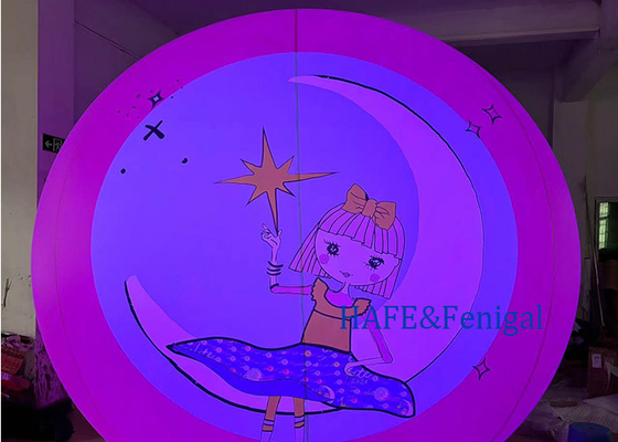 Customizable inkjet patterns 400W RGB Inflatable Led Light For Indoor Outdoor Events Decoration