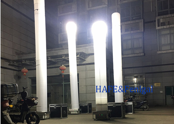 Night Outdoors Portable Inflatable Lighting Tower Emergency System 1200W 60HZ