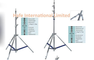 Adjustable Tripod Light Stand with Wide Base and Anti Slip Rubber Feet Providing Maximum Stability on Various Surfaces