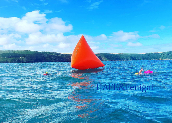 Triangular Shape Inflatable Triathlon Floating Water Marker Buoy Swimming Race Inflatable Buoy With Logo