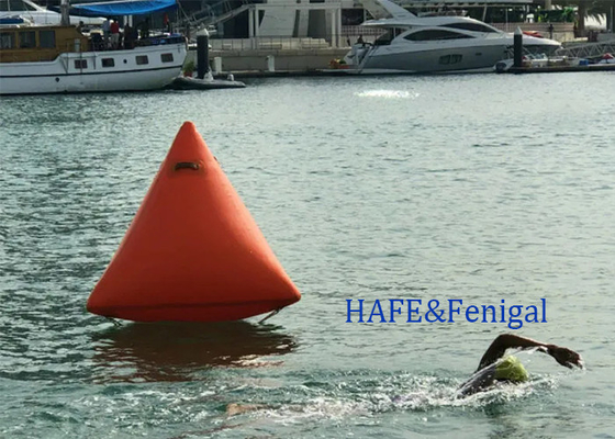 Triangular Shape Inflatable Triathlon Floating Water Marker Buoy Swimming Race Inflatable Buoy With Logo