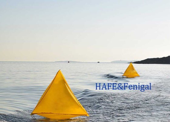 Triangular Shape Inflatable Triathlon Floating Water Marker Buoy Swimming Race Inflatable Buoy With Logo