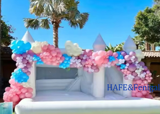 Mini Inflatable Bouncer Castle White Toddler Inflatable Bounce House