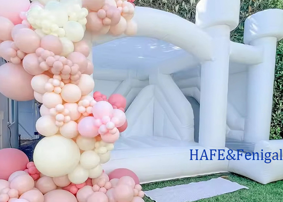 Mini Inflatable Bouncer Castle White Toddler Inflatable Bounce House