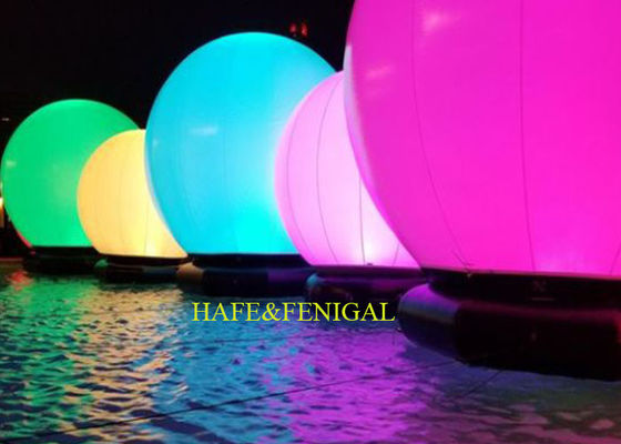 2.3M Inflatable Sphere LED RGB 20W Balloon Light Floating on Water For Pool Party