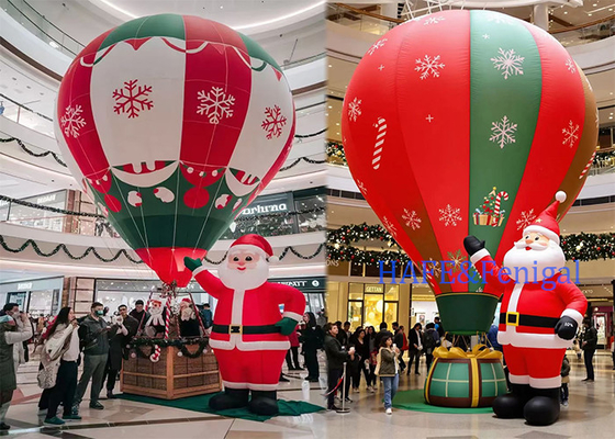 Customized Various Christmas Inflatable Christmas Decorations With LED Atmosphere Lights