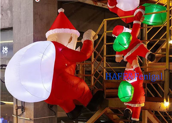 Customized Various Christmas Inflatable Christmas Decorations With LED Atmosphere Lights