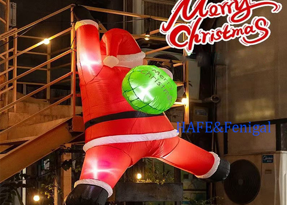Customized Various Christmas Inflatable Christmas Decorations With LED Atmosphere Lights