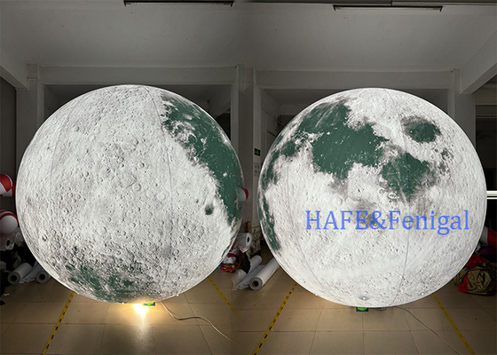 2m Moon Shape PVC Fully Printed RGB LED Adjustable Color Decorative Lighting Atmosphere Lamp