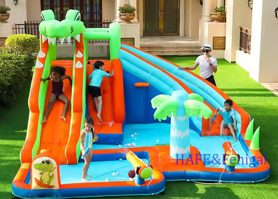 Inflatable Bouncer Air Double Water Slide Jumping Bouncy Castle Bounce House