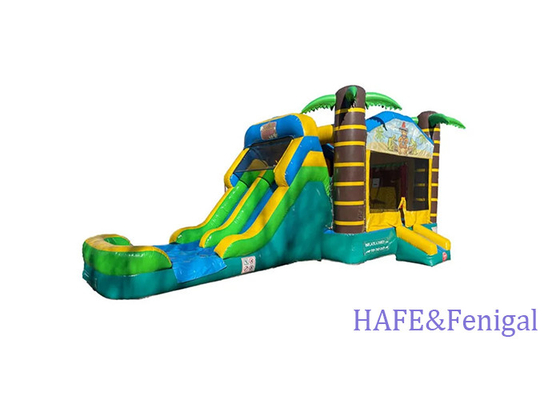 Popular Theme Inflatable Bounce Castle Sky Bounce House With Slide