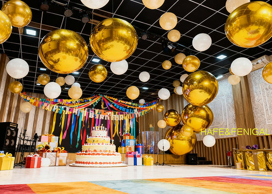 Elegant Durable Double-Layer PVC Balloons With Stunning Mirror-Finish Reflection