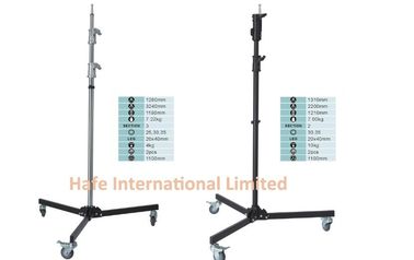 Adjustable Tripod Light Stand with Wide Base and Anti Slip Rubber Feet Providing Maximum Stability on Various Surfaces