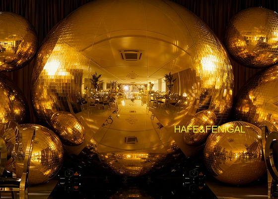 Golden PVC Mirror Balloons For DJ Parties, Festive Christmas Celebrations