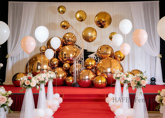 Цветная зеркальная отражающая пластина из ПВХ, зеркальная сферическая активная декорация