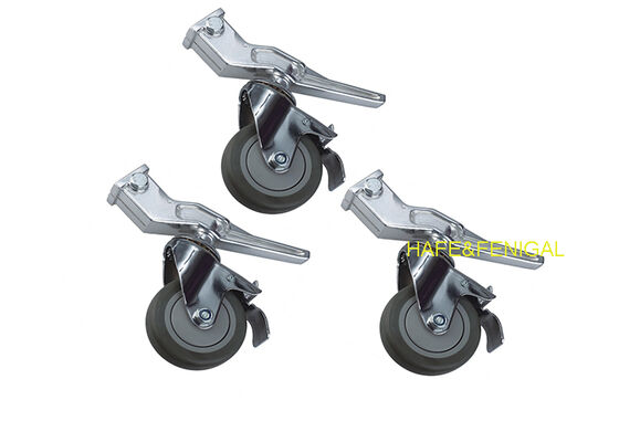 Magic Leg Caster Wheels PU-Steel Locking Casters For Heavy Film or TV Rigging