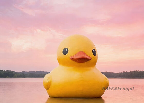 Надувные карикатурные желтые утки подходят для парков на открытом воздухе и могут использоваться на воде