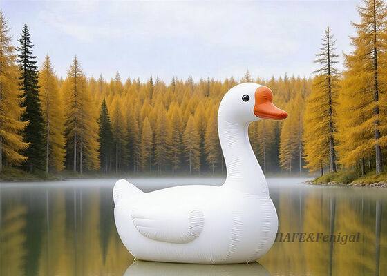 Customized Inflatable Cartoon Goose Decorations For Outdoor Water Parks
