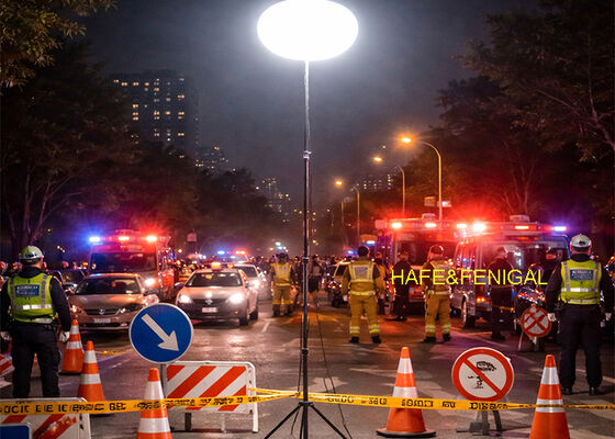 Светодиодные 400w безопасные шаровые огни, установленные на регулируемом штативе для быстрой реакции