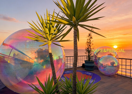 Ультраотражающий голографический зеркальный баллон с 95% отражающей способностью, устойчивый к ультрафиолету, с двойным слоем ПВХ для мероприятий