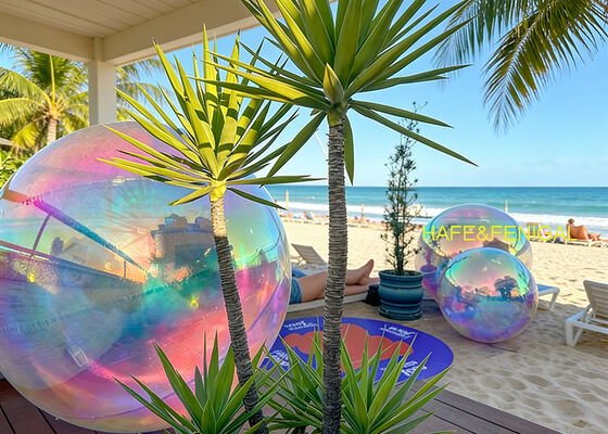 Радужный ПВХ зеркальный шар с двухслойной ПВХ конструкцией и УФ-стойким покрытием для мероприятий