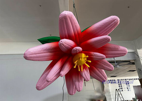 Giant Inflatable Hanging Flowers with Customizable Size and Lightweight Suspension for Reusable Event Decor