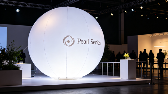 Светодиодный шар серии Pearl с освещением без бликов 60 000 лм и совместимостью с батареями постоянного тока