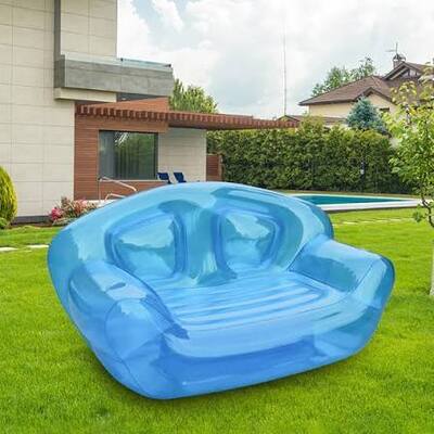 Надувной диван Custom Blue Sky Pattern и портативный надувной диван из ПВХ, устойчивого к разрывам, для стильных брендированных сидений